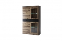 Шкаф с витриной 2V2D1S "Джаггер" - МИЛЫЙ  ДОМ - интернет магазин мебели.