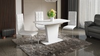 Стол обеденный со стеклом "Честер" Тип 2 - МИЛЫЙ  ДОМ - интернет магазин мебели.