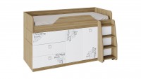 Кровать комбинированная "Оксфорд" ТД -139.11.03 - МИЛЫЙ  ДОМ - интернет магазин мебели.