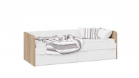 Кровать «Порто» с ящиками  (Яблоня беллуно/Белый софт) - МИЛЫЙ  ДОМ - интернет магазин мебели.