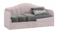 Кровать мягкая "Сабрина" с ящиками (велюр) 90*200 - МИЛЫЙ  ДОМ - интернет магазин мебели.