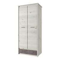 Шкаф для одежды "БЬЁРК" (BJORK) 2DG1S - МИЛЫЙ  ДОМ - интернет магазин мебели.
