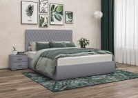 Кровать мягкая  "СТЕЛЛА"  с подъемным механизмом 160*200 (велюр, рогожка, экокожа) - МИЛЫЙ  ДОМ - интернет магазин мебели.