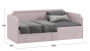 Кровать мягкая с выдвижными ящиками "Кантри" 90*200 (велюр) - МИЛЫЙ  ДОМ - интернет магазин мебели.